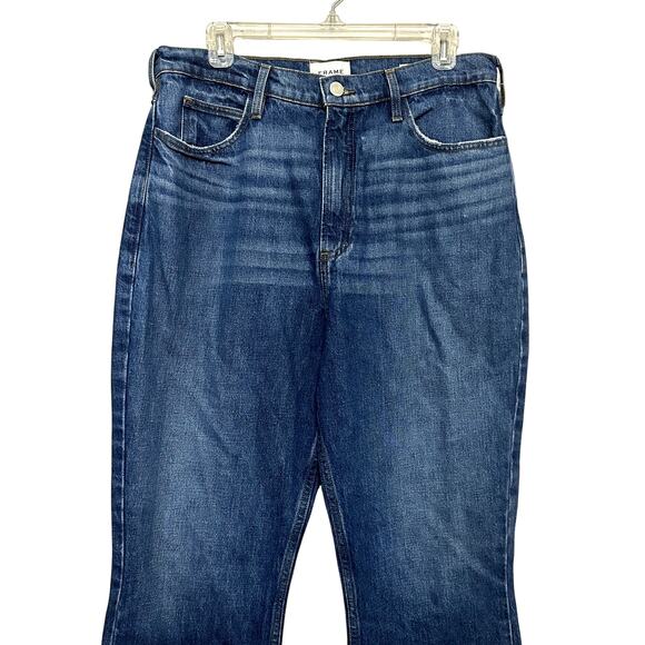 Frame Le High N Tight Jeans Mini Bootcut Cropped Washed Blue Women's US 27 NWT - Picture 3 of 10